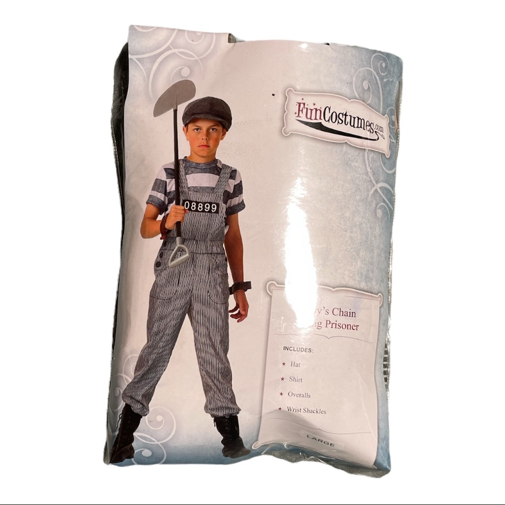 Bundle 5/$25 Boys Chain Gang SZ L Halloween Costume